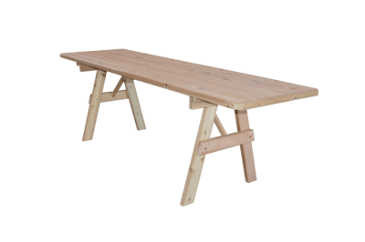 A&L Furniture Cedar 8' Traditional Table Only - Specify for FREE 2