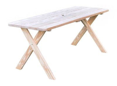 A&L Furniture 6 Feet Cross-leg Table Only