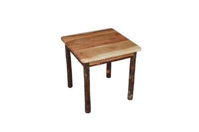 A&L Furniture Hickory Solid Wood End Table