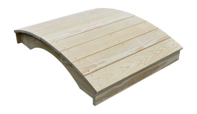 A&L Furniture Pressure Treated 3' x 4' Plank Garden Bridge