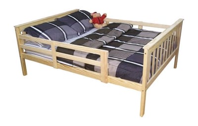A&L Furniture Full Mission Bed with Safety Rails