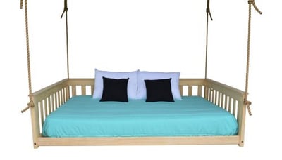 A&L Furniture Full Mission Hanging Daybed with Rope