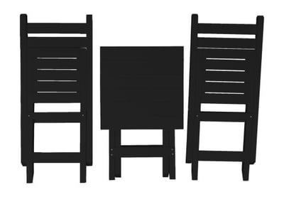 A&L Furniture Coronado Square Folding Bistro Set