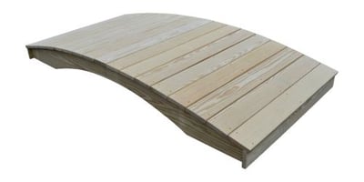 A&L Furniture Pressure Treated 4' x 8' Plank Garden Bridge
