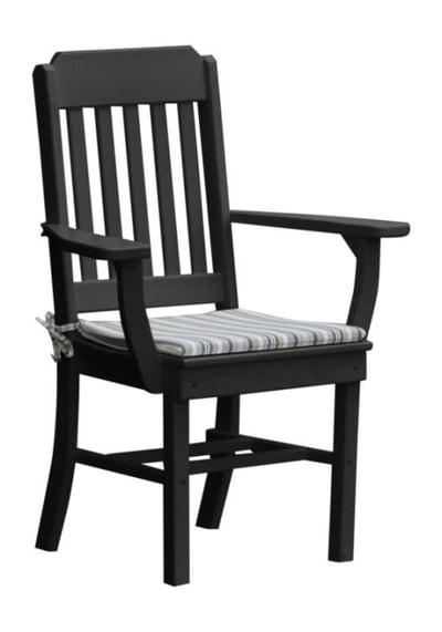A&L Furniture Traditional Dining Chair with Arms