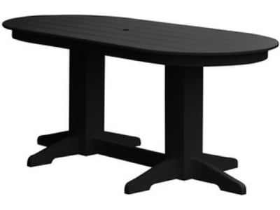 A&L Furniture 6' Oval Dining Table