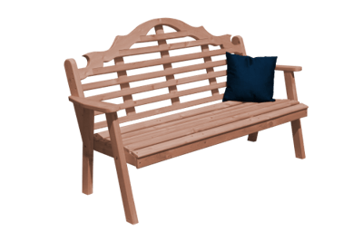 A&L Furniture Cedar 4' Marlboro Garden Bench