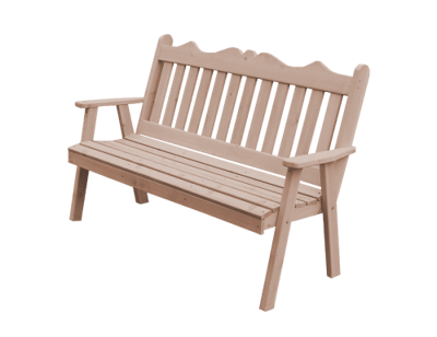 A&L Furniture Cedar 6' Royal English Garden Bench