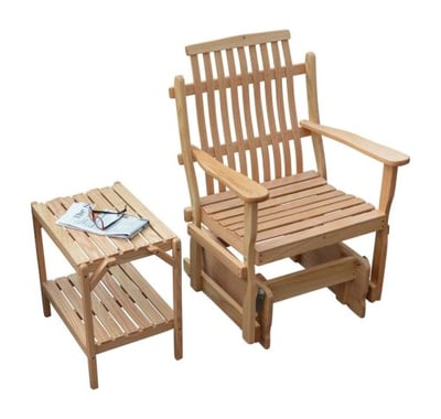 A&L Furniture Bent Oak Glider Chair