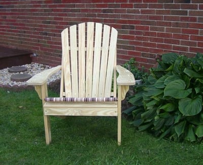 A&L Furniture Fanback Adirondack Chair