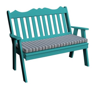 A&L Furniture Poly 4ft Royal English Garden Bench