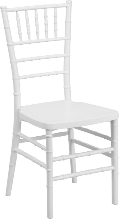 HERCULES PREMIUM Series White Resin Stacking Chiavari Chair