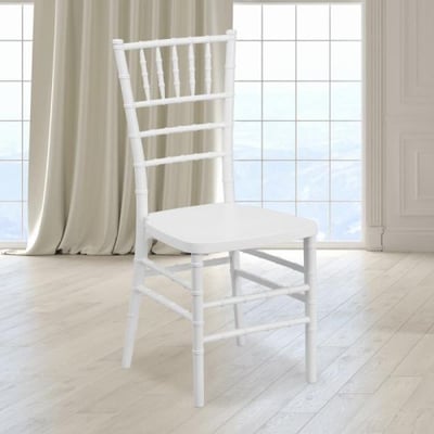 HERCULES PREMIUM Series White Resin Stacking Chiavari Chair