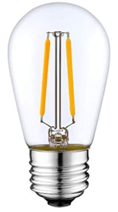 String Light Company S14LEDC27 Bulb, E26, Amber