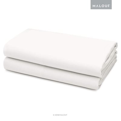 Rayon From Bamboo Pillowcase, King Size, White