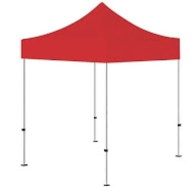 Pop-Up Tent ( 05’ x 05’) Red (PMS 187) Color