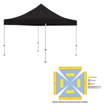 Pop-Up Canopy Tent ( 10 x 10) Black Color