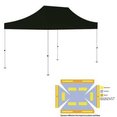 Pop-Up Tent (10’ x 15’) Black Color