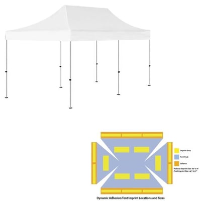 10’ x 20’ Canopy Tent White Color