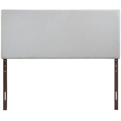 Modway Region Queen Upholstered Linen Headboard in Gray