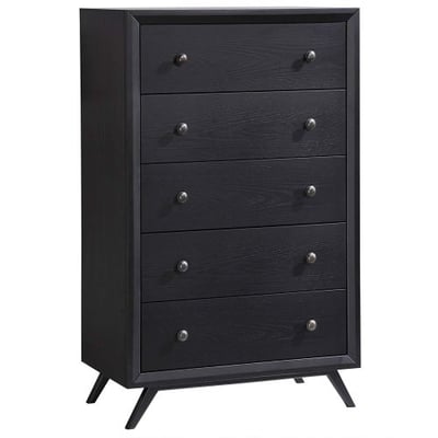 Modway Tracy Mid-Century Modern Wood Chest in Black