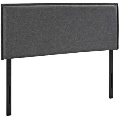 Modway Camille Queen Upholstered Fabric Headboard in Gray