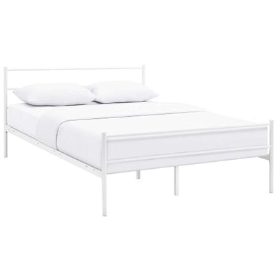 Modway MOD-5552-WHI-SET Alina Full Platform Bed Frame, White