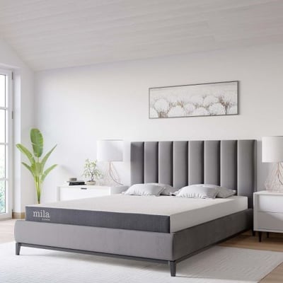 Modway Emma 6” King Dual-Layer Foam Mattress - Firm Mattress for Master Bedroom - 10-Year Warranty