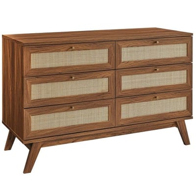 Soma 6-Drawer Dresser, Walnut