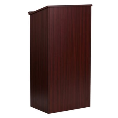 Stand-Up Wood Lectern in Mahogany