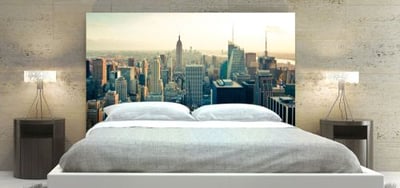 New York skyline in the daytime Headboard