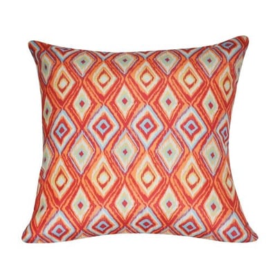 Loom and Mill P0143-2121P Diamond Decorative Pillow, 21-Inch, Orange
