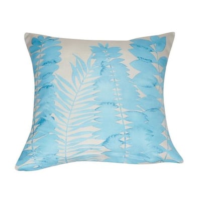 Loom and Mill P0155-2121P Leaf Decorative Pillow, 21-Inch, Blue