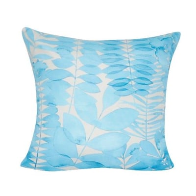 Loom and Mill P0156-2121P Leaf Decorative Pillow, 21-Inch, Blue