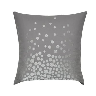 Loom & Mill P0212-2222P Gray Fading Circles Decorative Pillow, 22 x 22