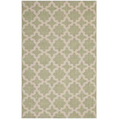 Modway R-1139B-58 Cerelia Area Rug, 5' x 8', Beige and Light Green