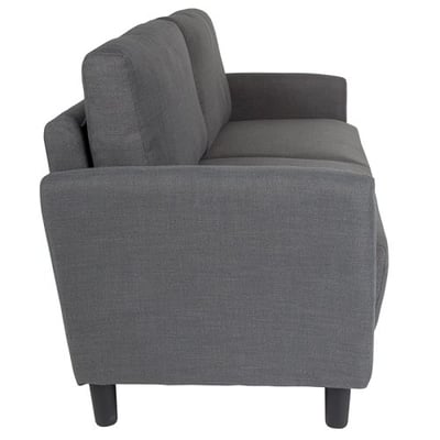 Candler Park Upholstered Sofa in Dark Gray Fabric