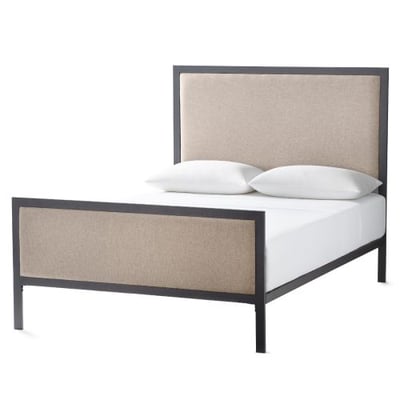 Designer Clarke Bed, Cal King Size, Charcoal