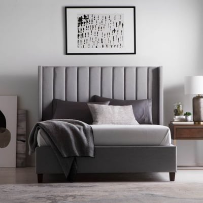 Blackwell Designer Bed, Full Size, Stone