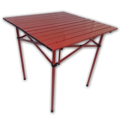 Aspen Brands TA2727R Table in a Bag 27 X 27 inch Red Tall Portable Table, Lightweight, Folding