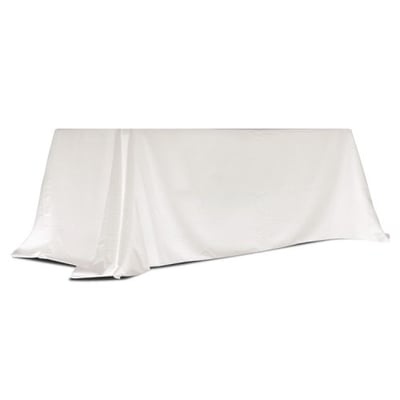 Table Throw, 6 to 8 Feet Convertible White Color