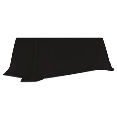 Table Throw, 6 to 8 Feet Convertible Black Color