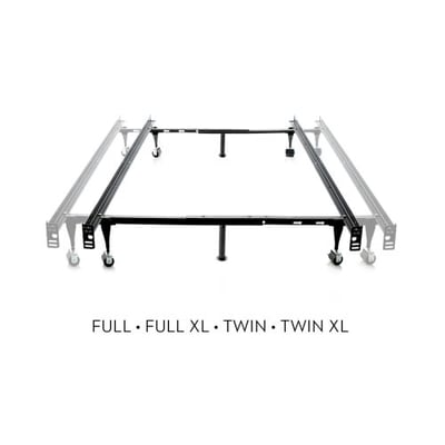 Tri-Support™ system, Twin/Full Adjustable Bed Frame, Glides size