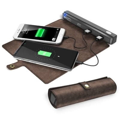 4 Port USB Power Tube Roll Up - Portable Charger