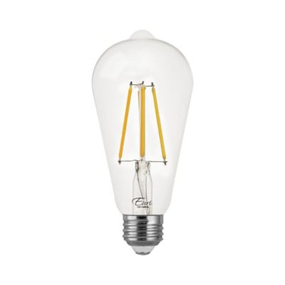 Euri Lighting VST19-3020e LED ST19 Bulb, Dimmable, Warm White 2700K, 7W (75W Equal), 800lm, E26 Base, UL & Energy Star Listed