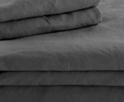 French Linen, Split Cal King Size, Charcoal