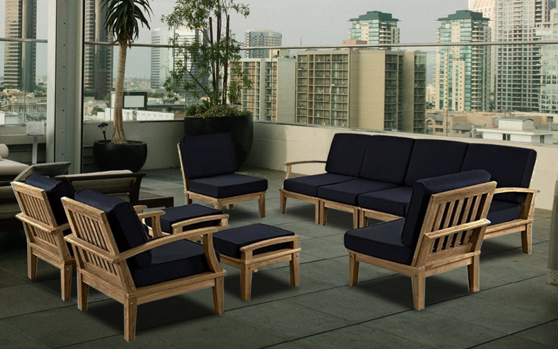  10 piece outdoor patio sofa set