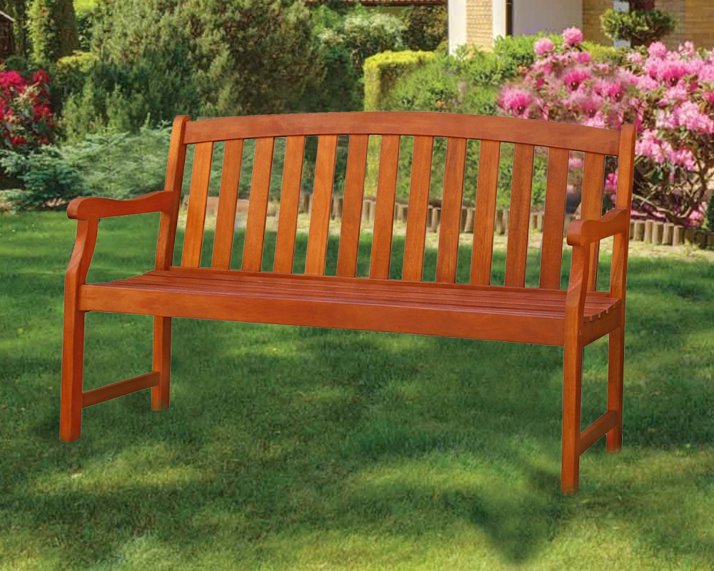 Outdoor Wooden Bench for Patio Garden